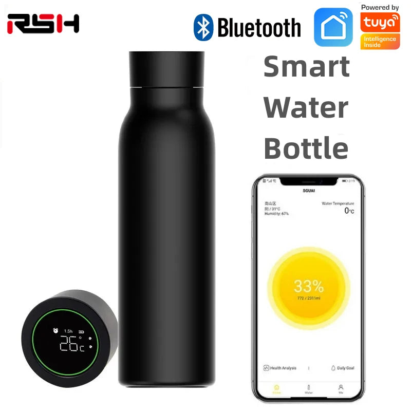 Smart Heat Cup LCD Temperature Display Bottle with Bluetooth & App Integration