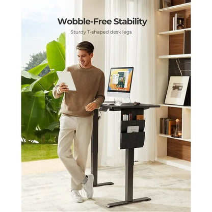 FlexiDesk Pro Electric Adjustable Standing Desk with Storage