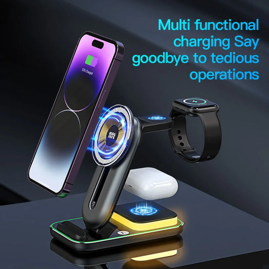 15w 4 in 1 Fast Wireless Charging Station