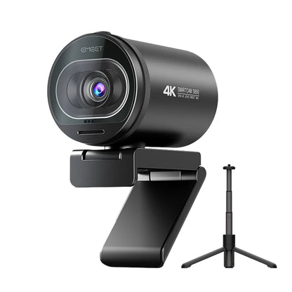 "EMEET S600 4K Webcam with 1080P 60FPS Autofocus, Streaming Capabilities, Dual Mics, Privacy Cover for TikTok/YouTube