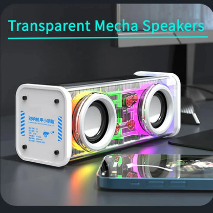 Mini V8 Transparent Bluetooth Loudspeaker