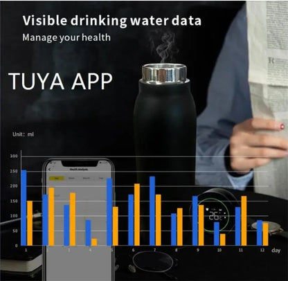 Smart Heat Cup LCD Temperature Display Bottle with Bluetooth & App Integration