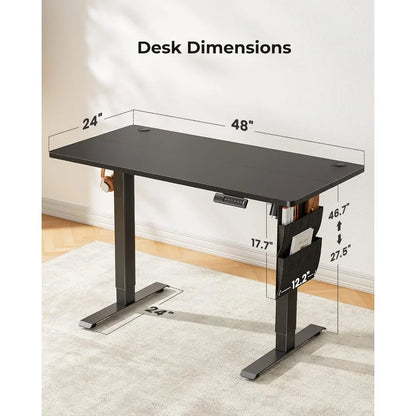 FlexiDesk Pro Electric Adjustable Standing Desk with Storage