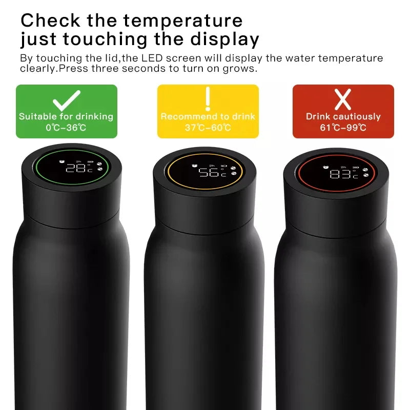 Smart Heat Cup LCD Temperature Display Bottle with Bluetooth & App Integration