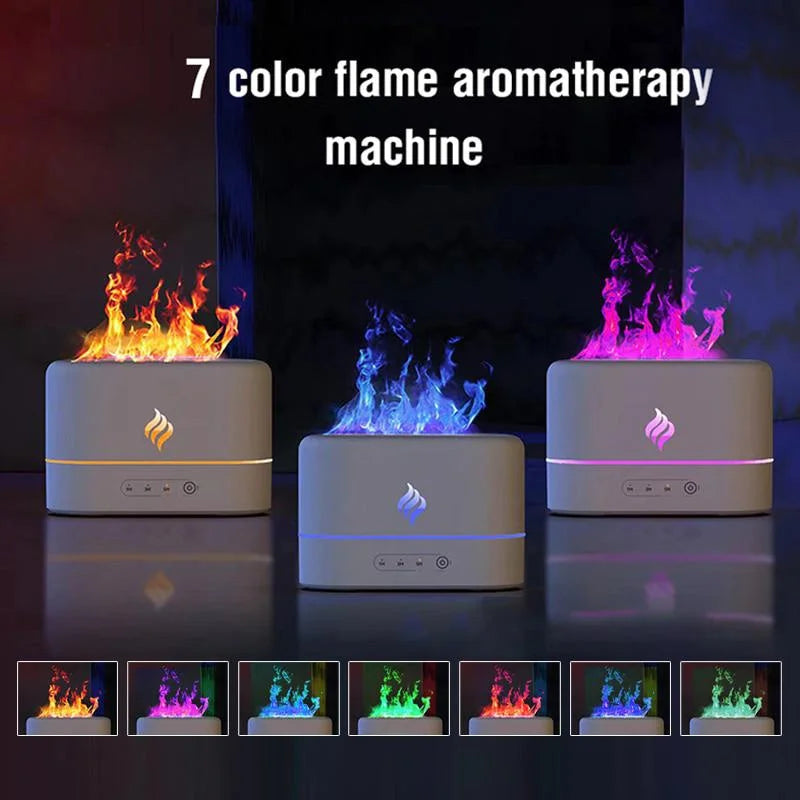 7 Colors Fire Flame Air Humidifier