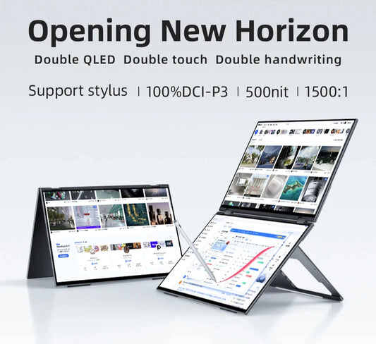 16-inch EHOMEWEI X Series Dual Screen Portable Touch Monitor - FHD 2K