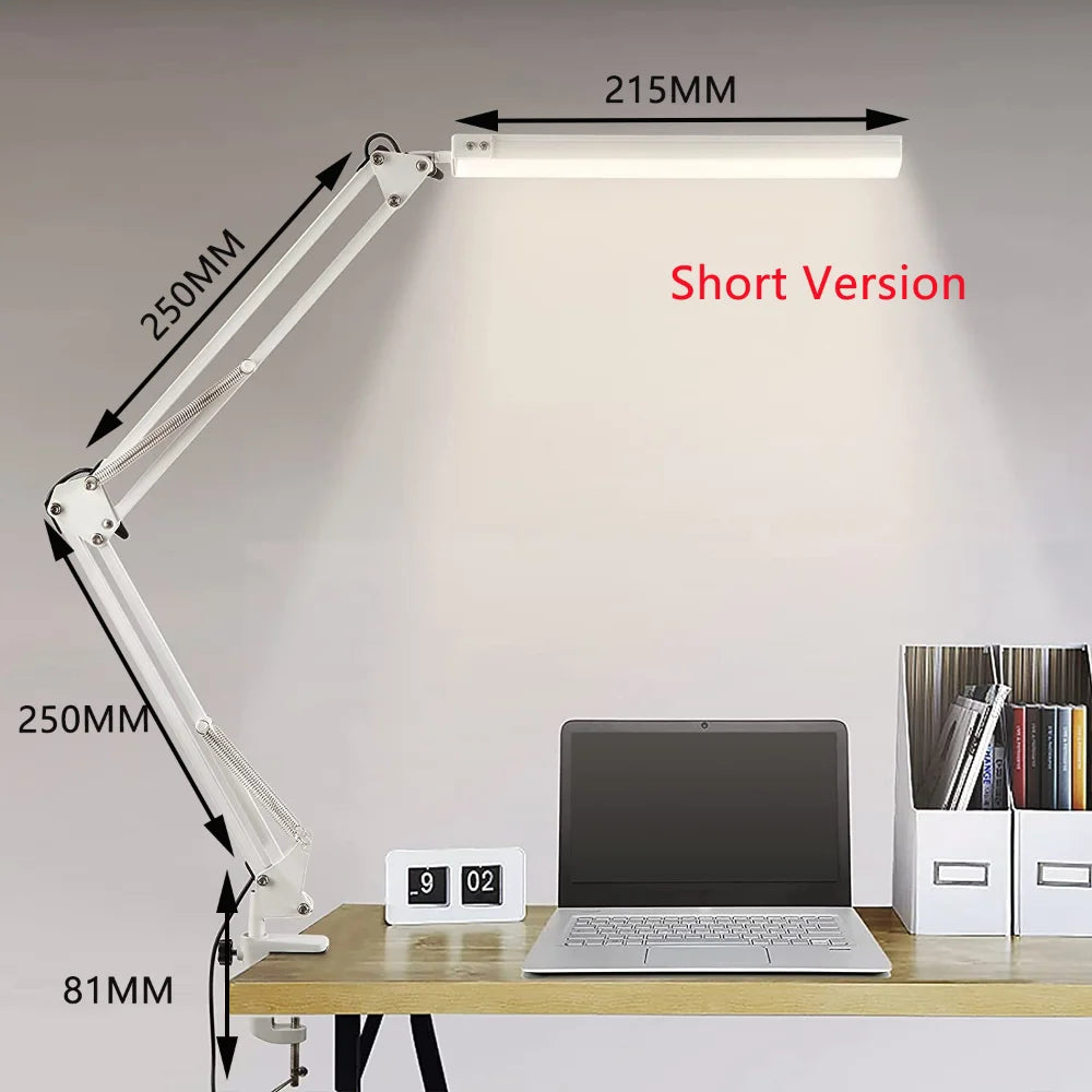 Eye-Caring LED Desk Lamp with Clamp